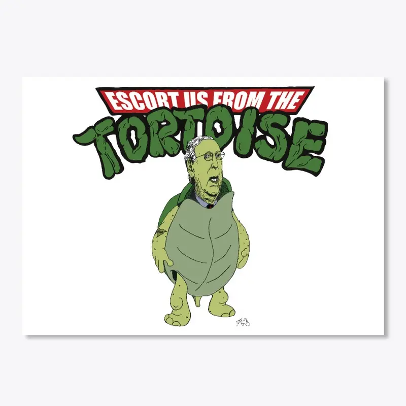 Escort Us from the Tortoise Sticker