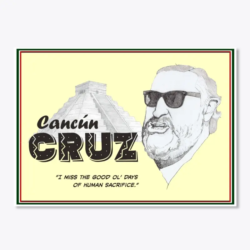 Cancun Cruz Sticker